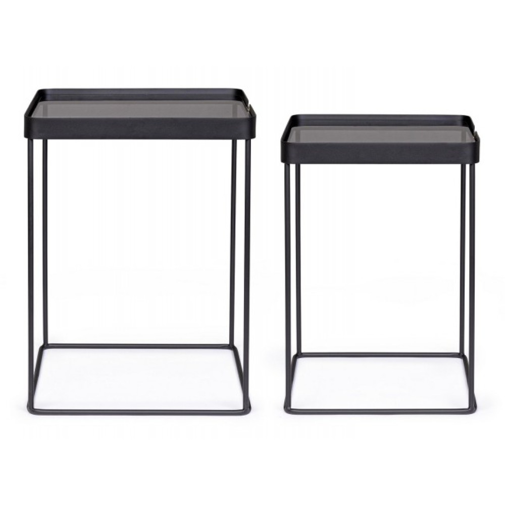 Bizzotto НАБІР 2 КВАДРАТНИЙ СТОЛ ZEINA J89 Bizzotto НАБІР 2 КВАДРАТНИЙ СТОЛ ZEINA J89