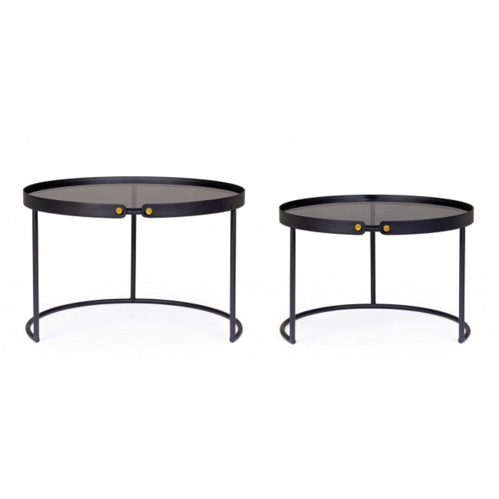 Bizzotto НАБІР 2 ZEINA КРУГЛИЙ КАВОВИЙ СТОЛ J91 Bizzotto НАБІР 2 ZEINA КРУГЛИЙ КАВОВИЙ СТОЛ J91