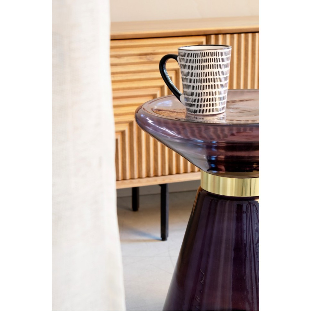 Bizzotto КАВОВИЙ СТОЛ СКЛЯНИЙ AZMIN GREY D36 Bizzotto КАВОВИЙ СТОЛ СКЛЯНИЙ AZMIN GREY D36