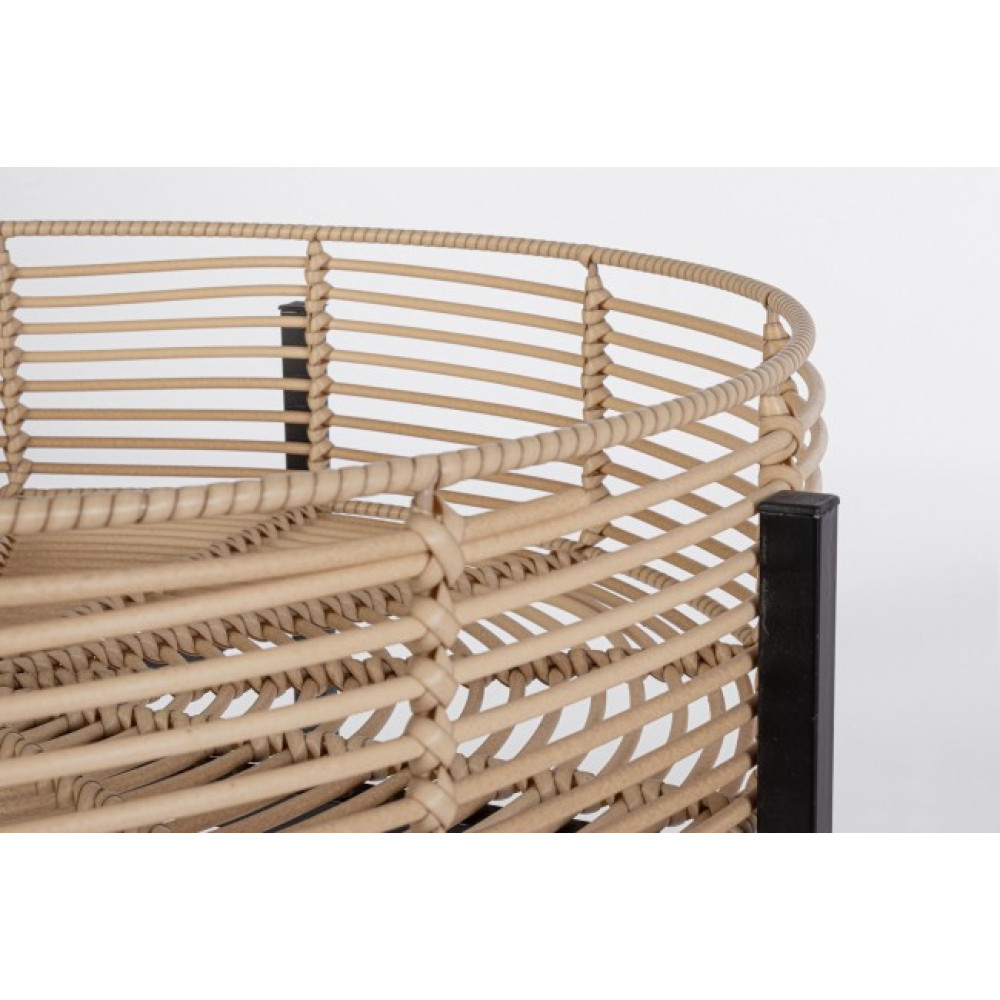 Yes НАБІР 2 КАВОВИЙ СТОЛ RENDY RO NAT-BLACK