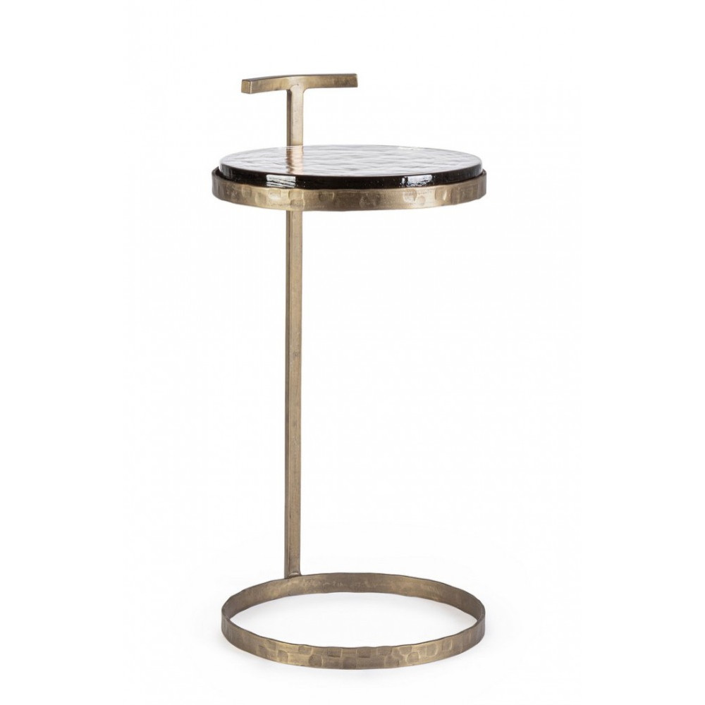 Homemotion СТОЛ КАВОВИЙ КРУГЛИЙ ЛАТУННИЙ ZAYLA H64