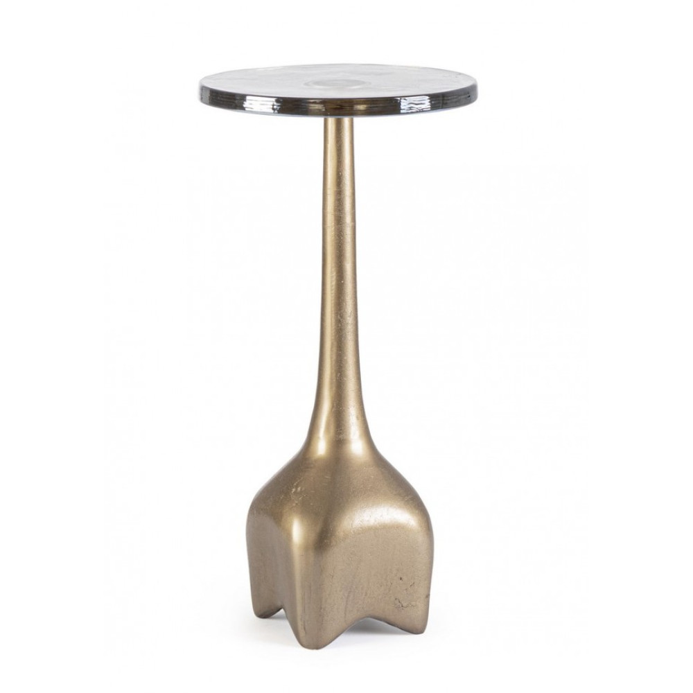 Homemotion СТОЛ КАВОВИЙ КРУГЛИЙ ЛАТУННИЙ ZAYLA H57