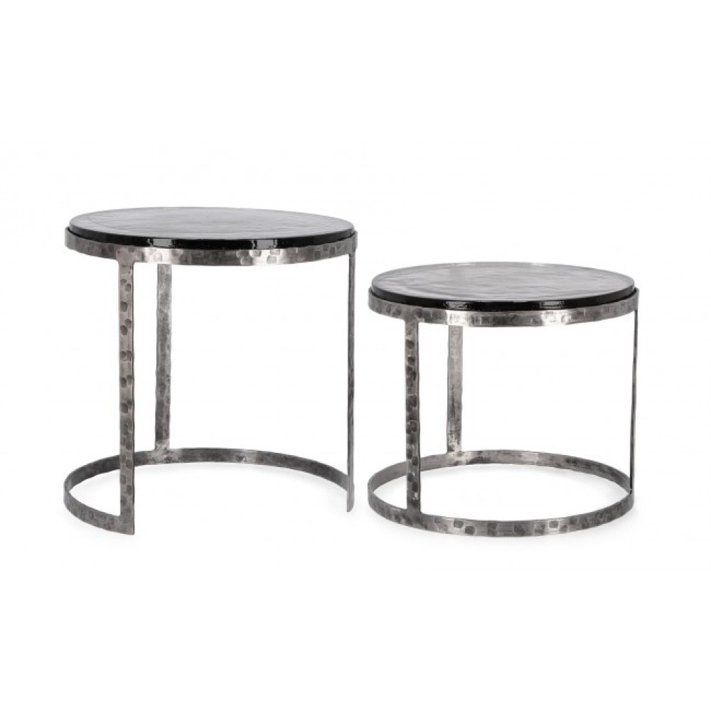 Homemotion НАБІР КАВОВИЙ СТОЛІК ZAYLA ROUND NICLE2