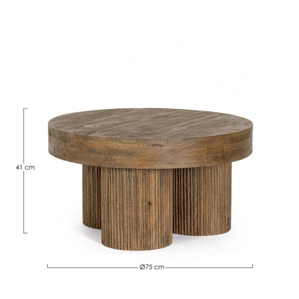 Bizzotto КАВОВИЙ СТОЛ DACCA КОРИЧНЕВИЙ D75 Bizzotto КАВОВИЙ СТОЛ DACCA КОРИЧНЕВИЙ D75