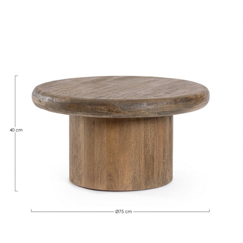 Bizzotto КАВОВИЙ СТОЛ LOPEZ КОРИЧНЕВИЙ D75