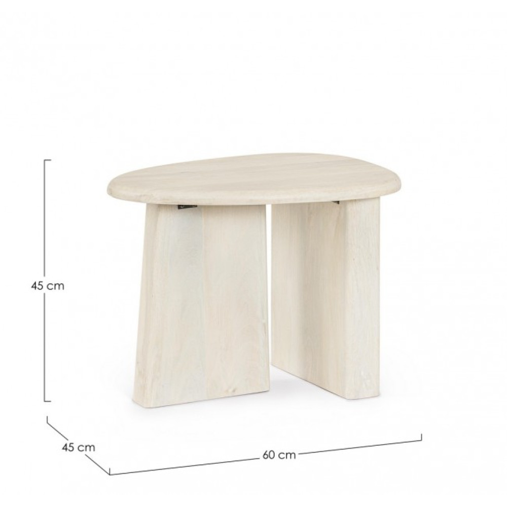 Bizzotto КАВОВИЙ СТІЛ ZACATECAS NAT 60X45 Bizzotto КАВОВИЙ СТІЛ ZACATECAS NAT 60X45