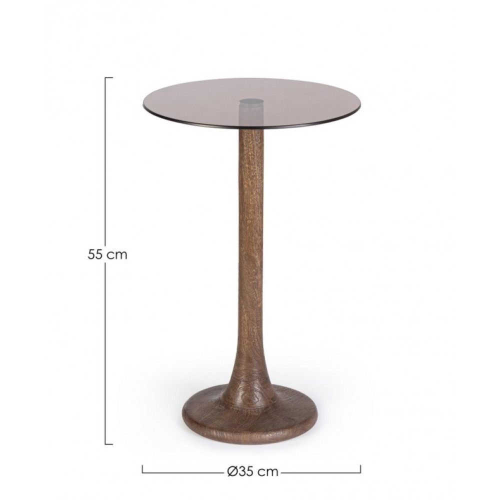 Bizzotto КАВОВИЙ СТОЛ ABERDEEN КОРИЧНЕВИЙ D35