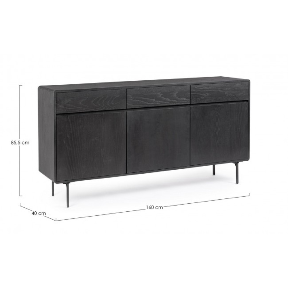 Bizzotto WIDALD BLACK 3DO-3DR ТУМБА