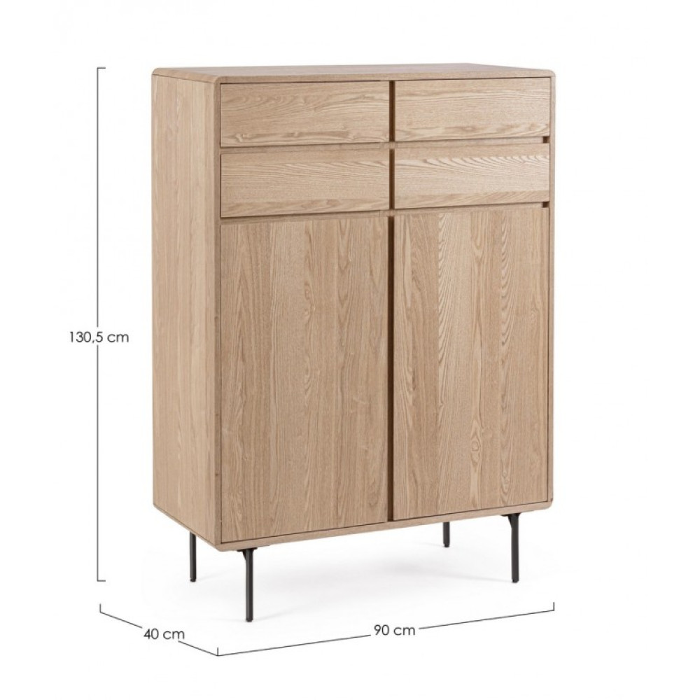 Bizzotto WIDALD NATURAL 2DO-4DR ВИСОКА ШАФА