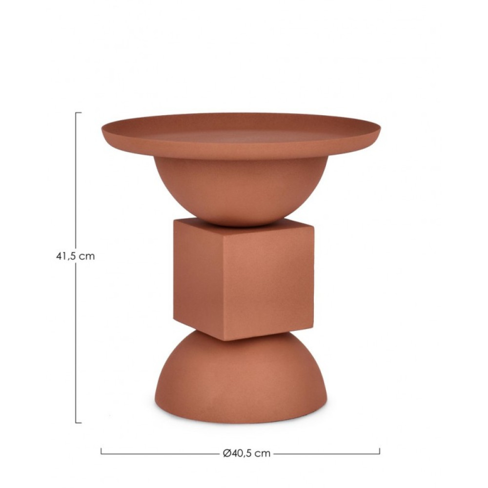 Bizzotto СТОЛ КАВОВИЙ ALKA ТЕРАКОТА D40.5