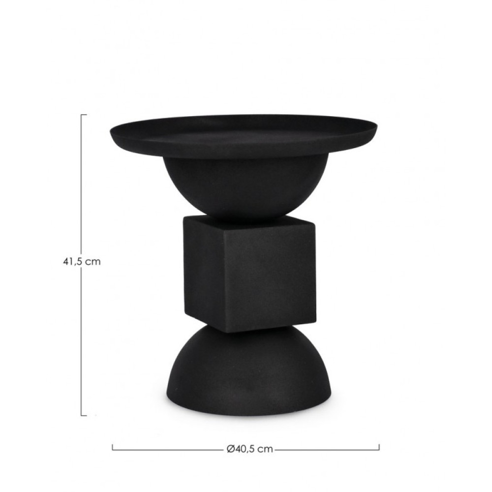 Bizzotto КАВОВИЙ СТОЛ ALKA ЧОРНИЙ D40.5