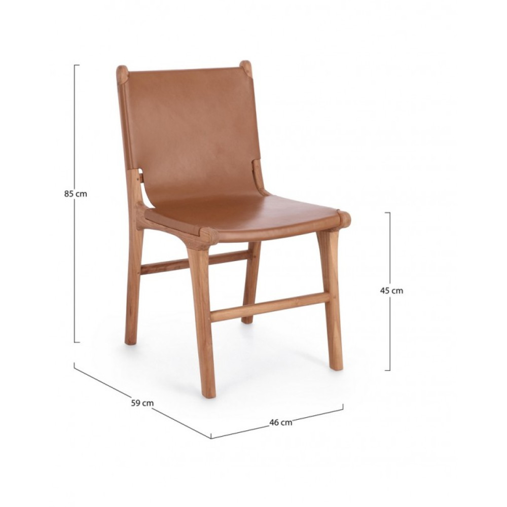 Bizzotto КРІСЛО EUGENI COGNAC Bizzotto КРІСЛО EUGENI COGNAC