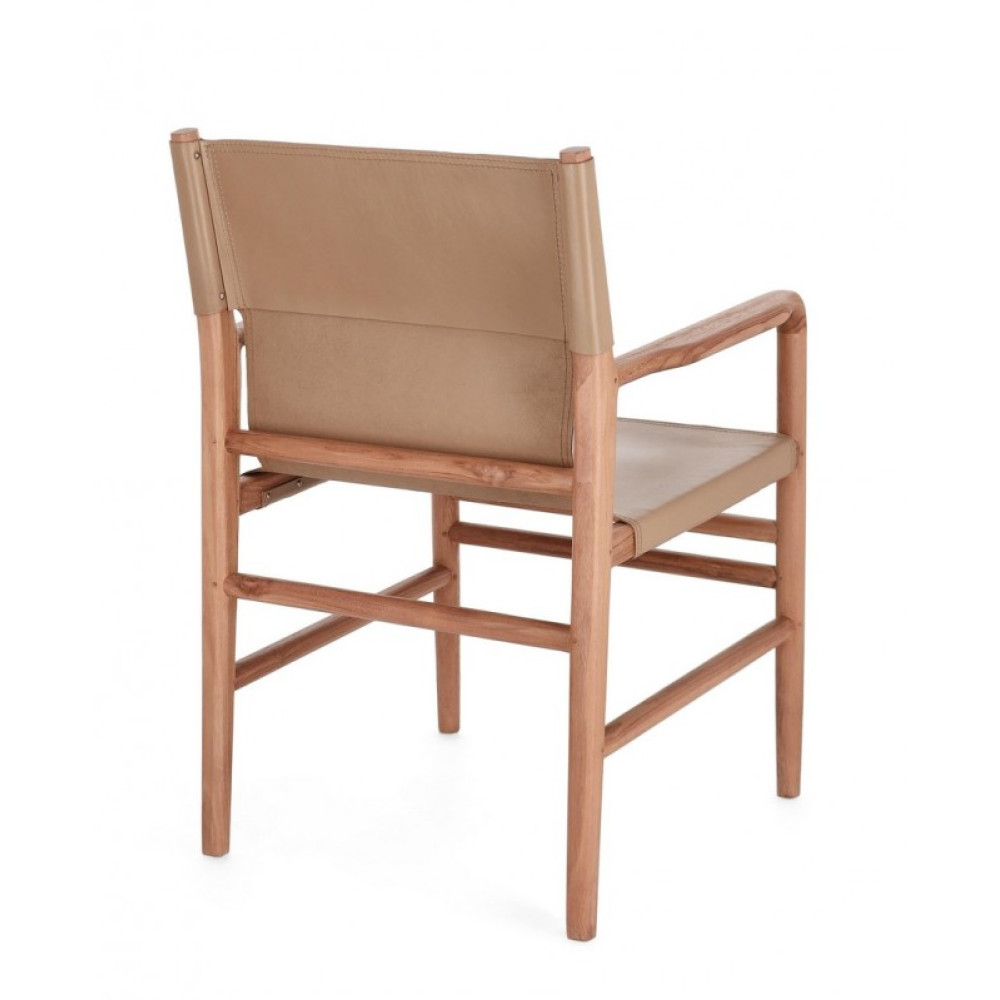 Bizzotto КРІСЛО CAROLINE TAUPE W-ARMR Bizzotto КРІСЛО CAROLINE TAUPE W-ARMR