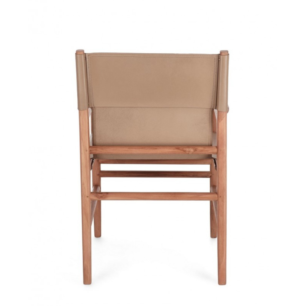 Bizzotto КРІСЛО CAROLINE TAUPE W-ARMR Bizzotto КРІСЛО CAROLINE TAUPE W-ARMR