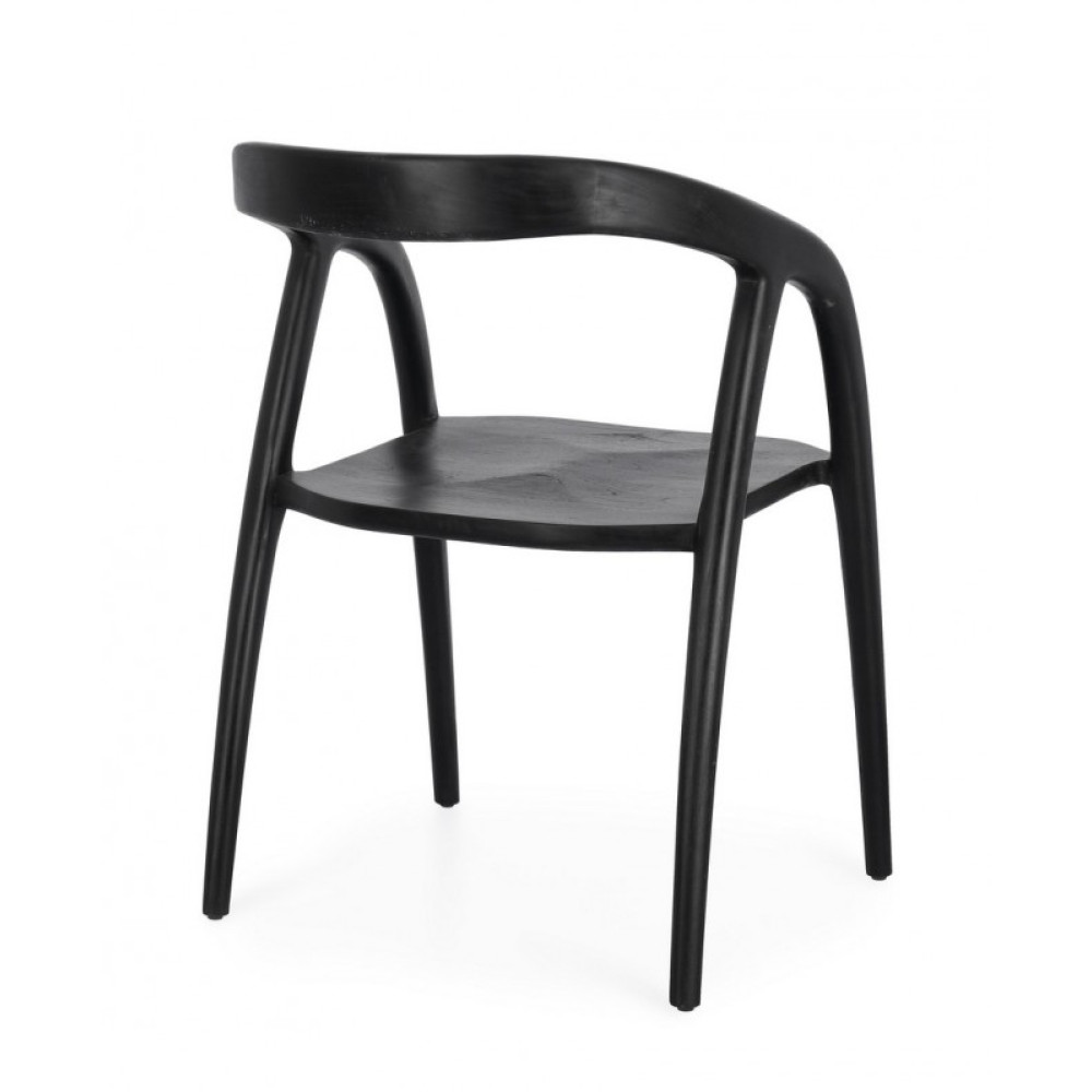 Bizzotto КРІСЛО DOTTU ЧОРНЕ W-ARMR. Bizzotto КРІСЛО DOTTU ЧОРНЕ W-ARMR.