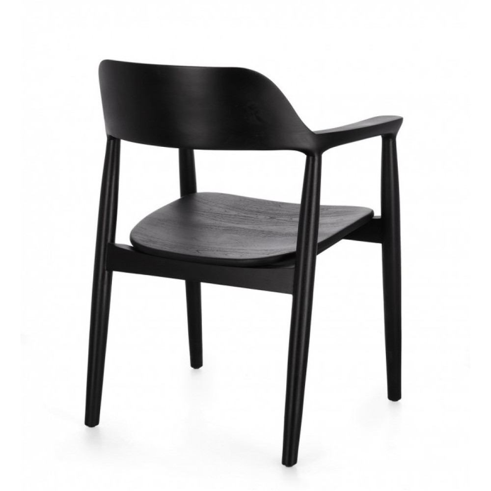 Bizzotto КРІСЛО IDRIS BLACK W-ARMR. Bizzotto КРІСЛО IDRIS BLACK W-ARMR.