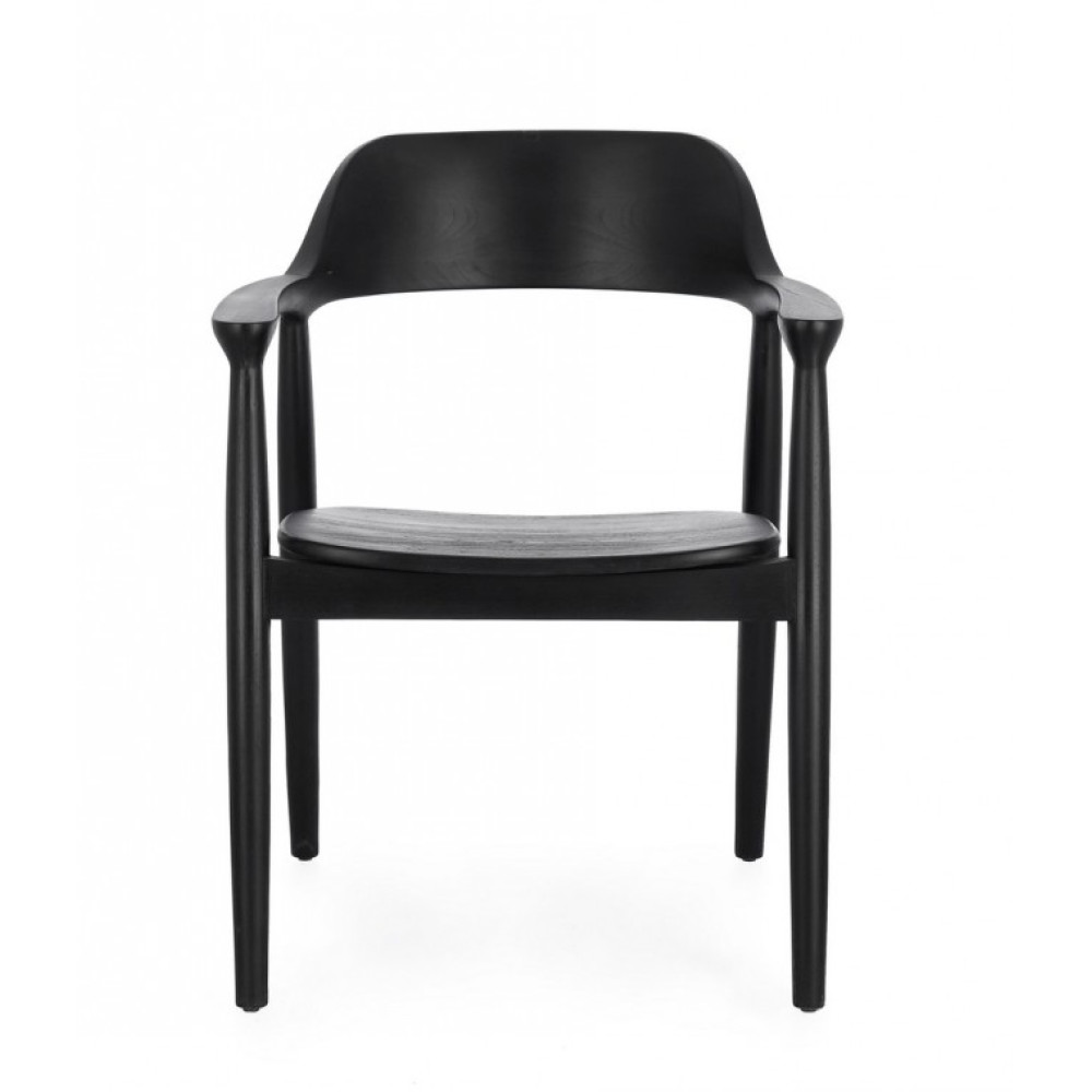 Bizzotto КРІСЛО IDRIS BLACK W-ARMR. Bizzotto КРІСЛО IDRIS BLACK W-ARMR.