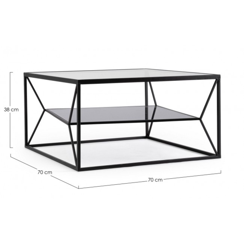 Bizzotto КАВОВИЙ СТІЛ HYDRA 70X70