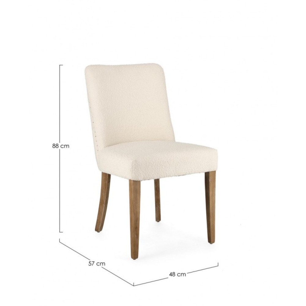 Homemotion КРІСЛО BEATRIZ NATURAL BOUCLE