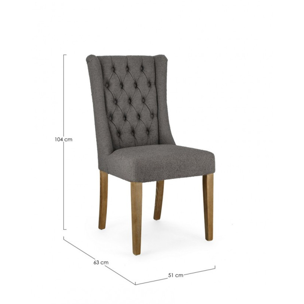 Homemotion КРІСЛО БУКЛЕ COLUMBIA GREY