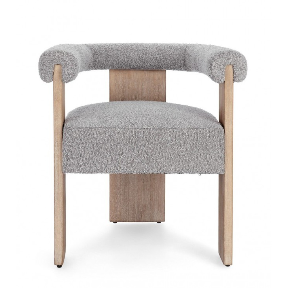 Bizzotto СТІЛЕЦЕ AGAPE NATURAL/GREY W-ПІДЛІКТНИК Bizzotto СТІЛЕЦЕ AGAPE NATURAL/GREY W-ПІДЛІКТНИК