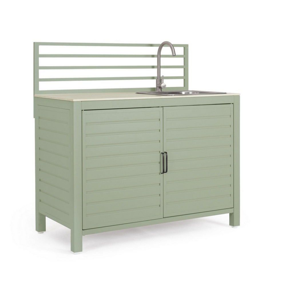 Bizzotto Кухонний модуль для мийки ARIA ANTIQUE GREEN з W-подібною головкою