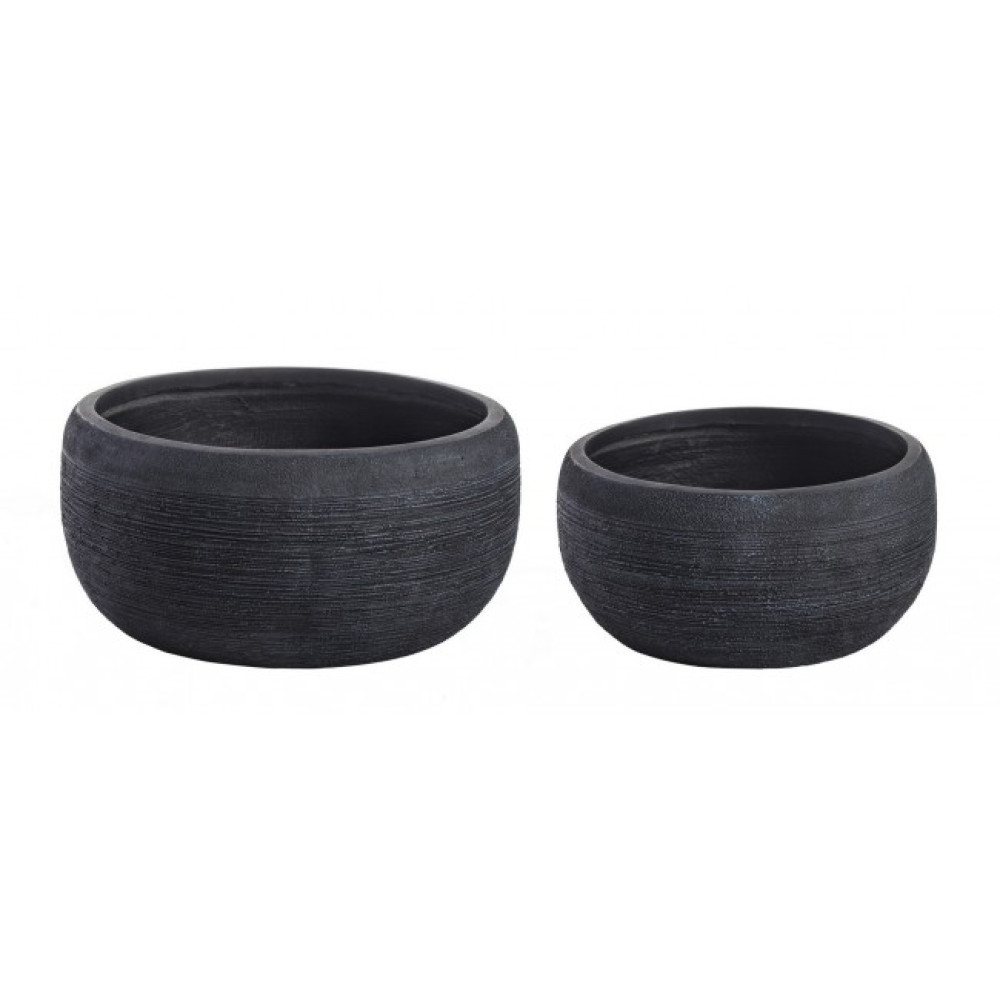 Bizzotto НАБІР 2 GRAFFITI BLACK ЧАША ТРИМАЧ ВАЗО