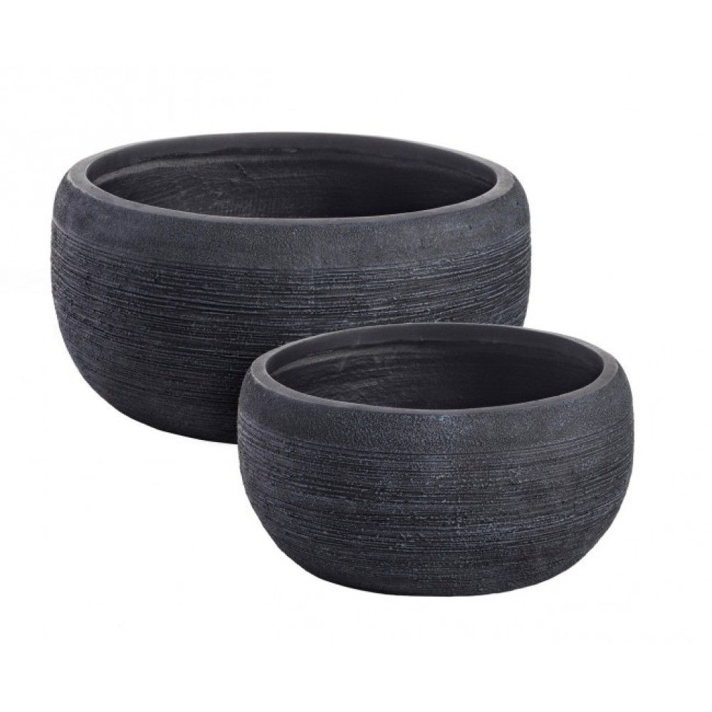 Bizzotto НАБІР 2 GRAFFITI BLACK ЧАША ТРИМАЧ ВАЗО