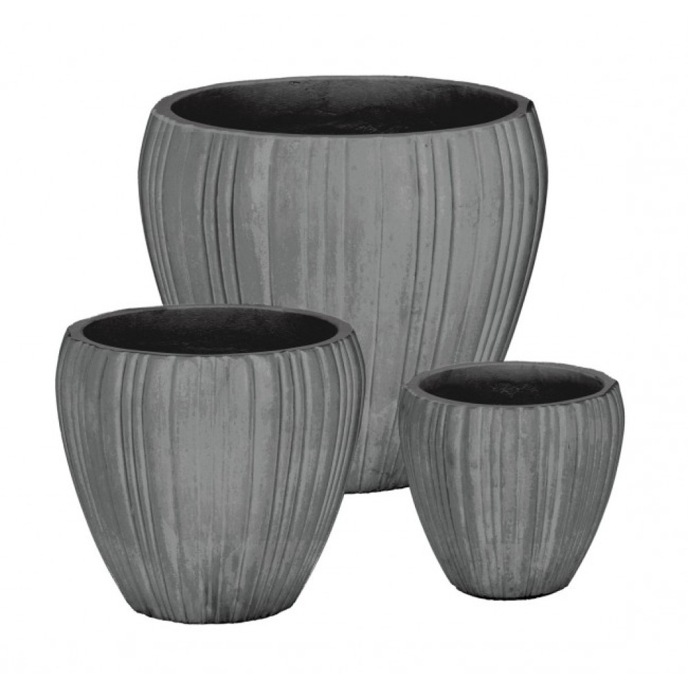 Bizzotto НАБІР 3 HALONG RO СІРИЙ ВАЗОТРИМАТЕЛЬ