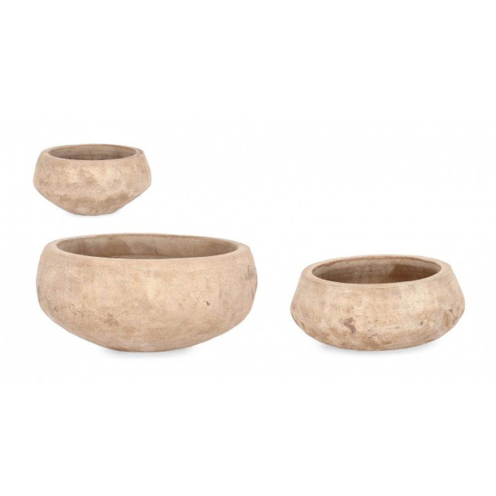 Bizzotto НАБІР 3 ЧАШИ MINH BURNIS TERRAC ВАЗОТРИМАТЕЛЬ