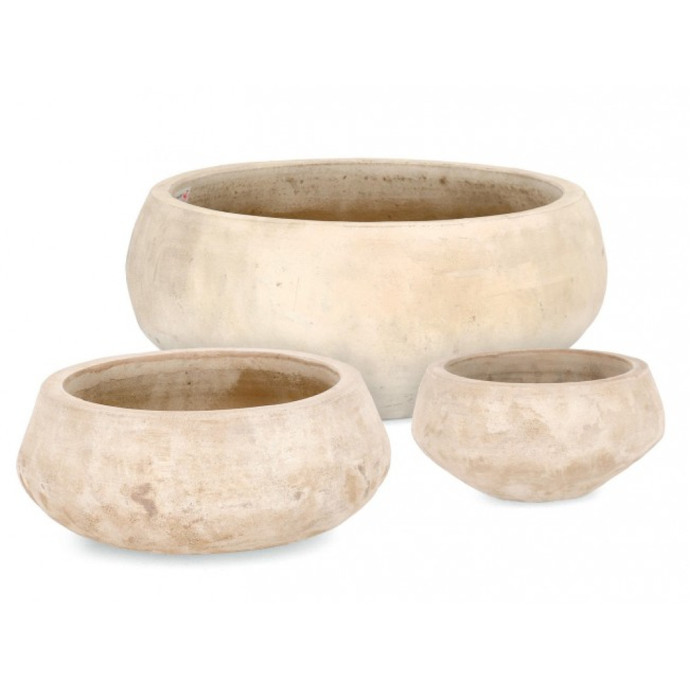 Bizzotto НАБІР 3 ЧАШИ МІН СВІТЛИЙ ТЕРАКОВИЙ ВАЗОТРИМАТЕЛЬ