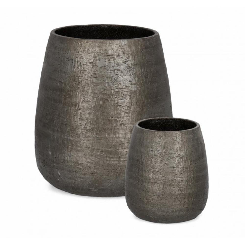 Bizzotto НАБІР 2 EMEI HIGH GREY ВАЗА-ТРИМАЧ