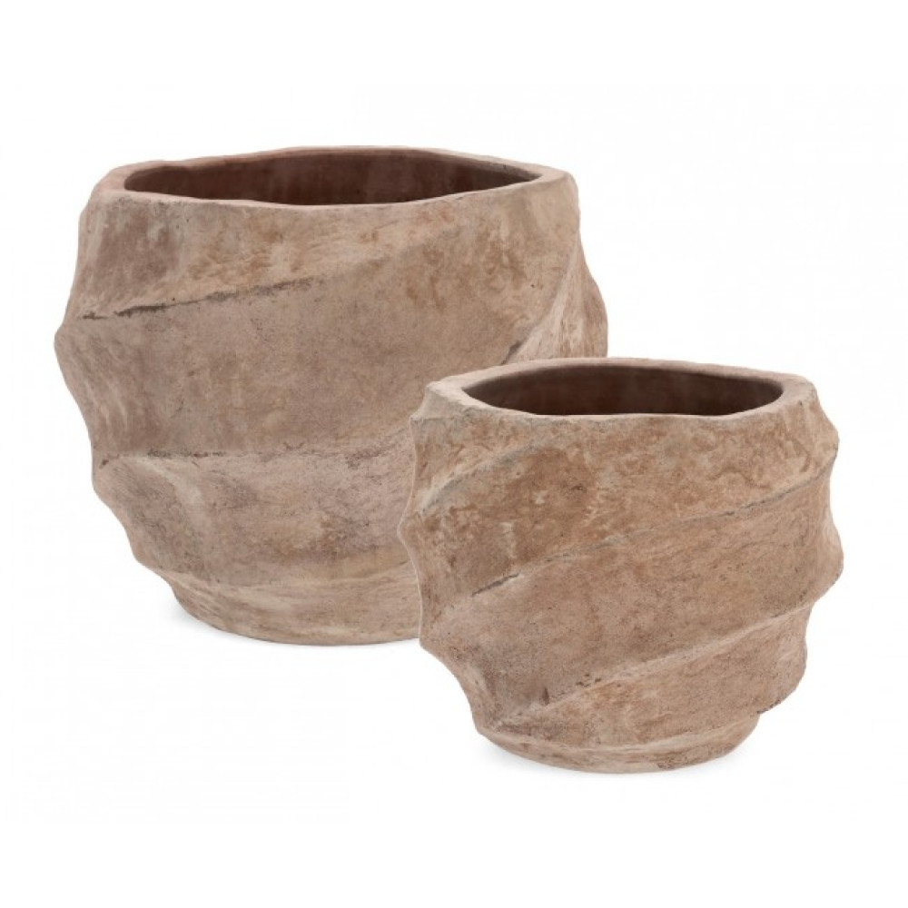 Bizzotto НАБІР TEIDE 2 НИЗЬКА ВАЗА H. ТЕРАКОТОВО-КОРИЧНЕВИЙ