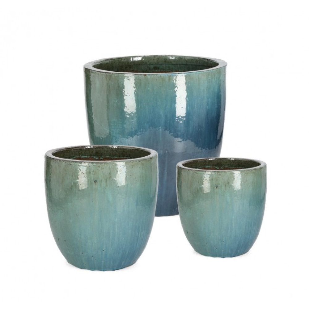 Bizzotto QUANG SET3 ВИСОКА БЛАКИТНА ВАЗА-ТРИМАЧ