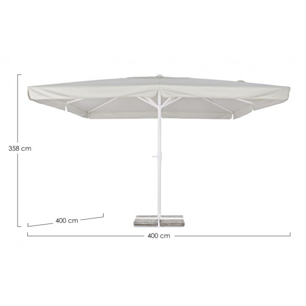 Bizzotto ALGHERO БІЛО-СВІТЛО-СІРА ПАРАСОЛЯ 4X4
