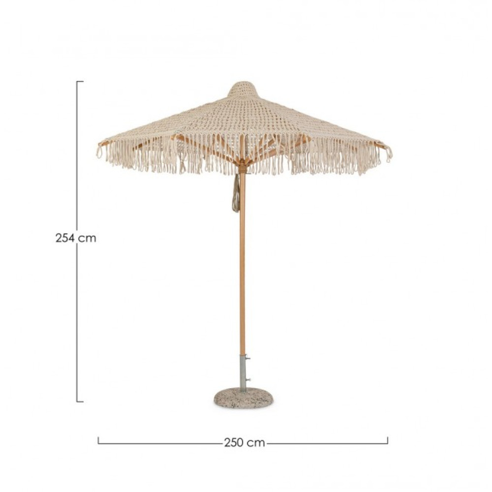 Bizzotto МАКРАМЕ' НАТУРАЛЬНА ПАРАСОЛЯ 2,5М