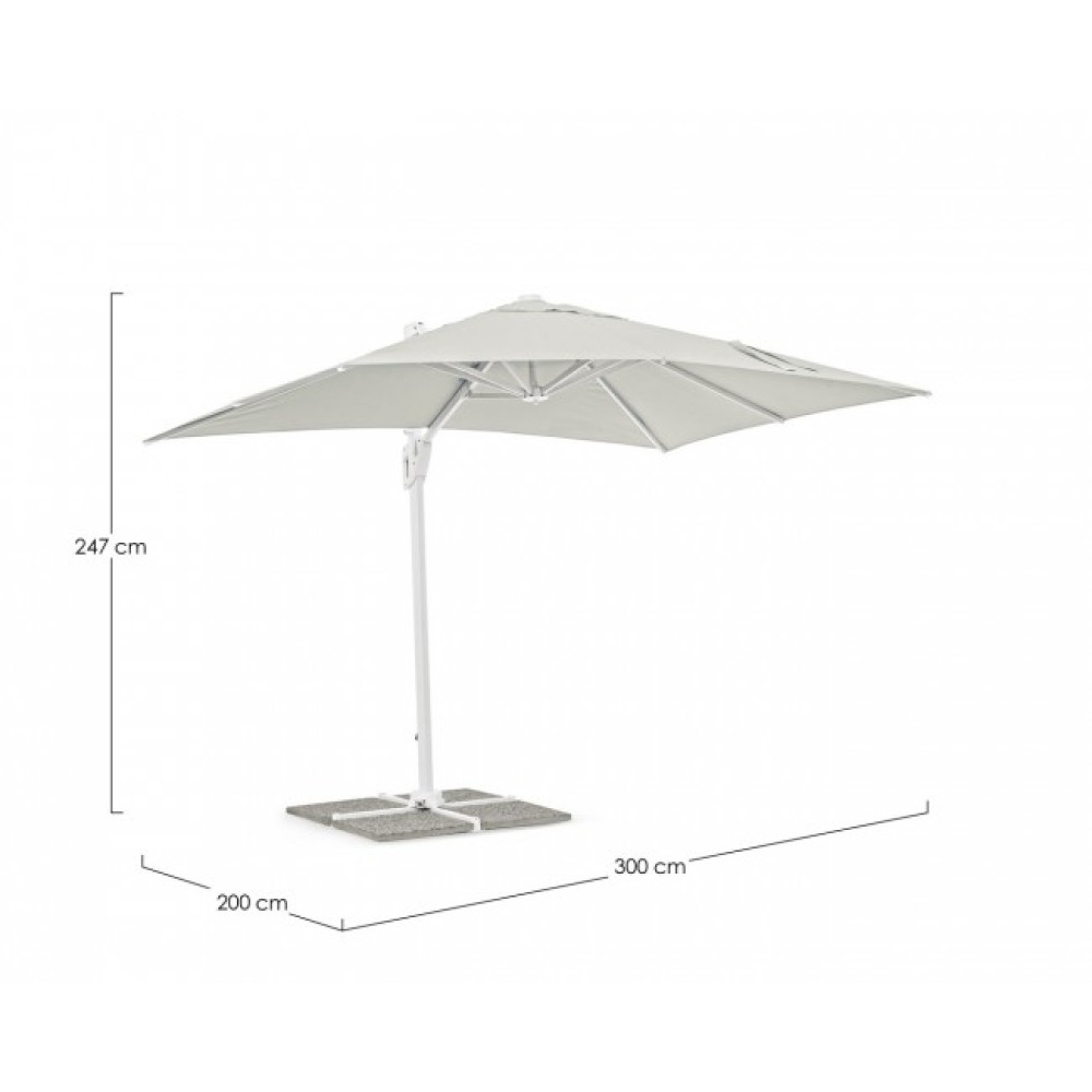 Bizzotto EDEN WHITE-NATURAL ПАРАСОЛЯ 2X3