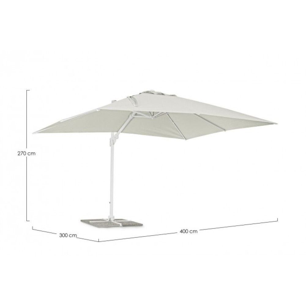Bizzotto EDEN WHITE-NAT ПАРАСОЛЯ 3X4 T