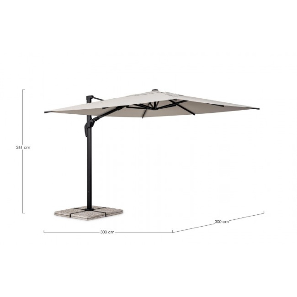 Bizzotto ARIES CHARC-НАТУРАЛЬНА ПАРАСОЛЯ 3X3 T Bizzotto ARIES CHARC-НАТУРАЛЬНА ПАРАСОЛЯ 3X3 T