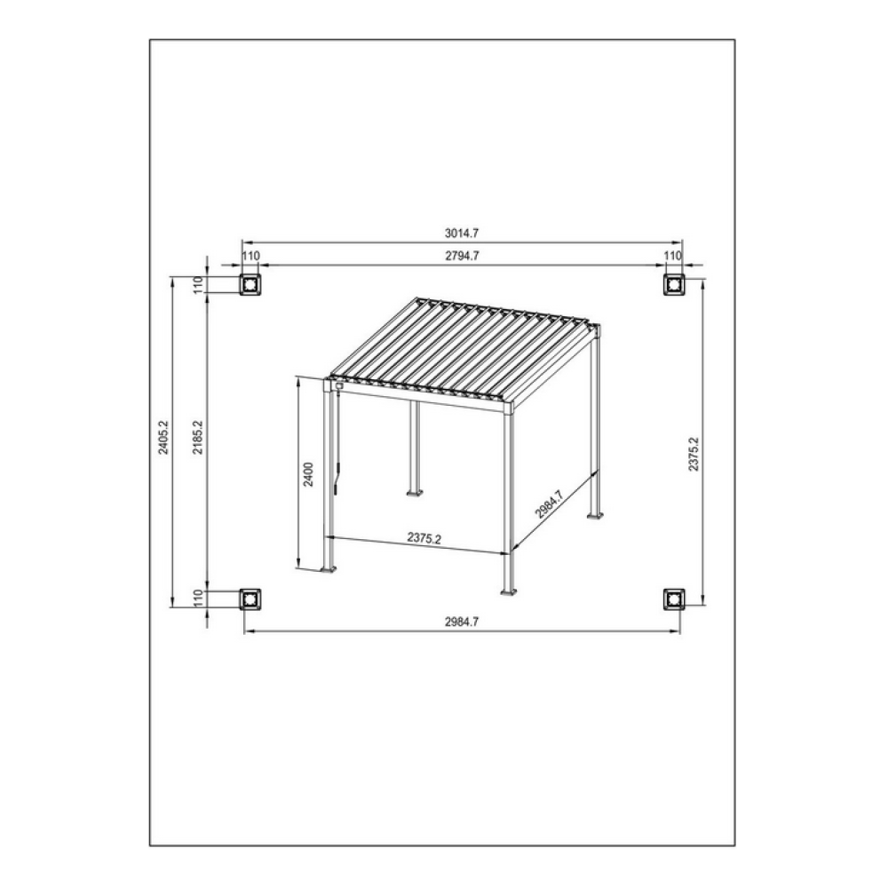 Yes Пергола GARDA SILK 3X2.4 Yes Пергола GARDA SILK 3X2.4