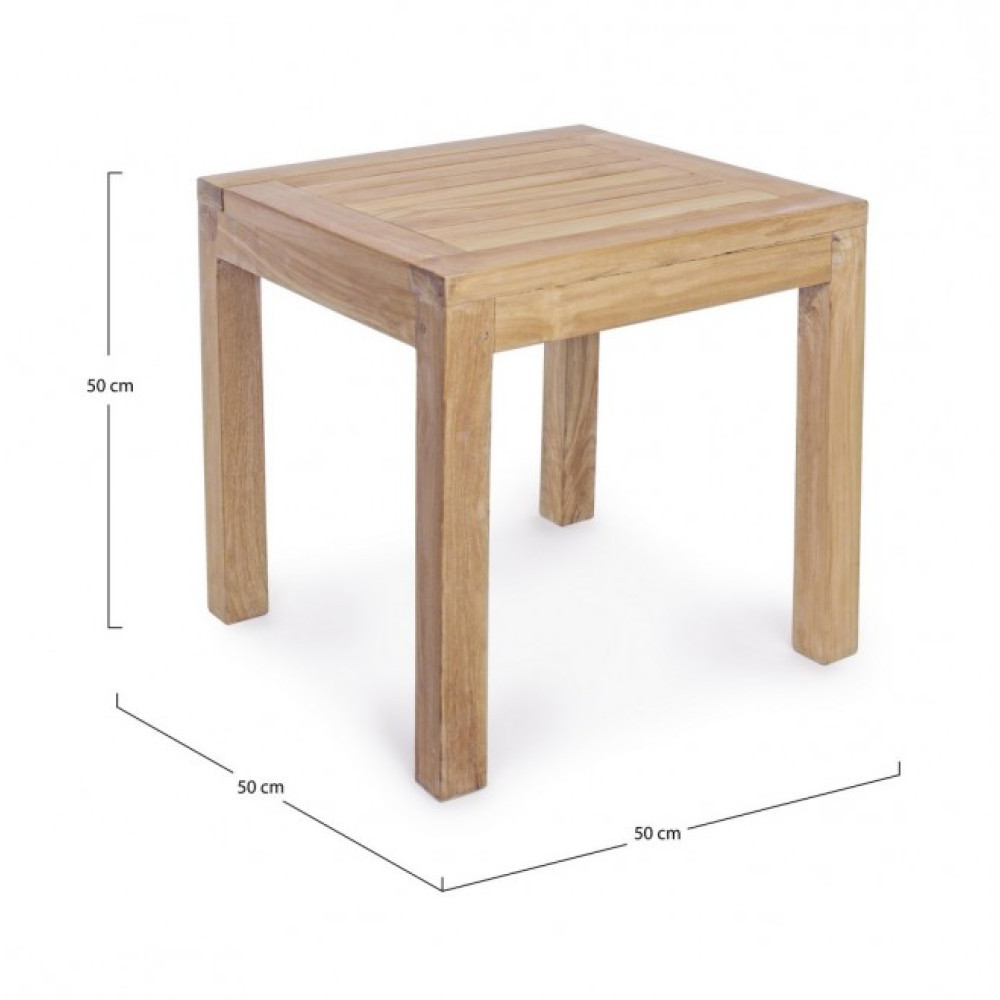 Bizzotto КАВАЛЬНИЙ СТОЛ ТИКУ КВАДРАТНИЙ 50Х50