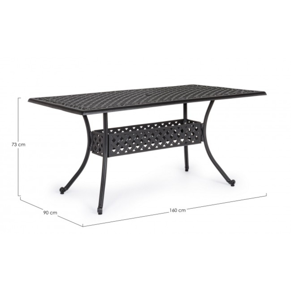 Bizzotto IVREA RECT CHARC ТАБЛИЦЯ 160X90