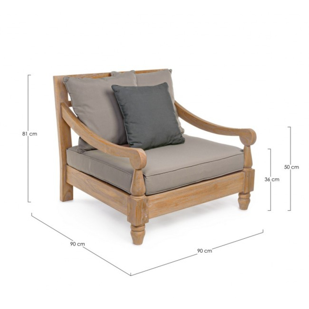 Homemotion КРІСЛО BALI W-CUSH - FSC