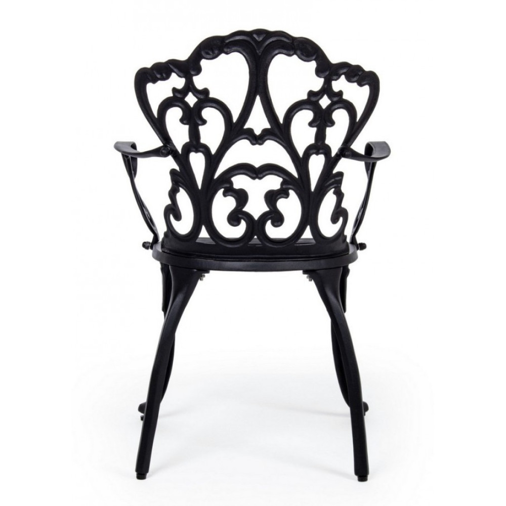 Bizzotto КРІСЛО VICTORIA CHARCOAL W-ПІДЛІКТНИК Bizzotto КРІСЛО VICTORIA CHARCOAL W-ПІДЛІКТНИК