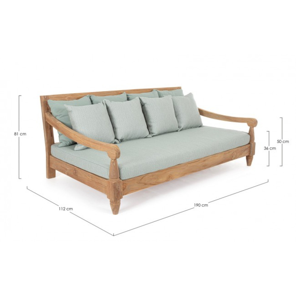 Homemotion BALI AQUA DAYBED W-CUSH - FSC