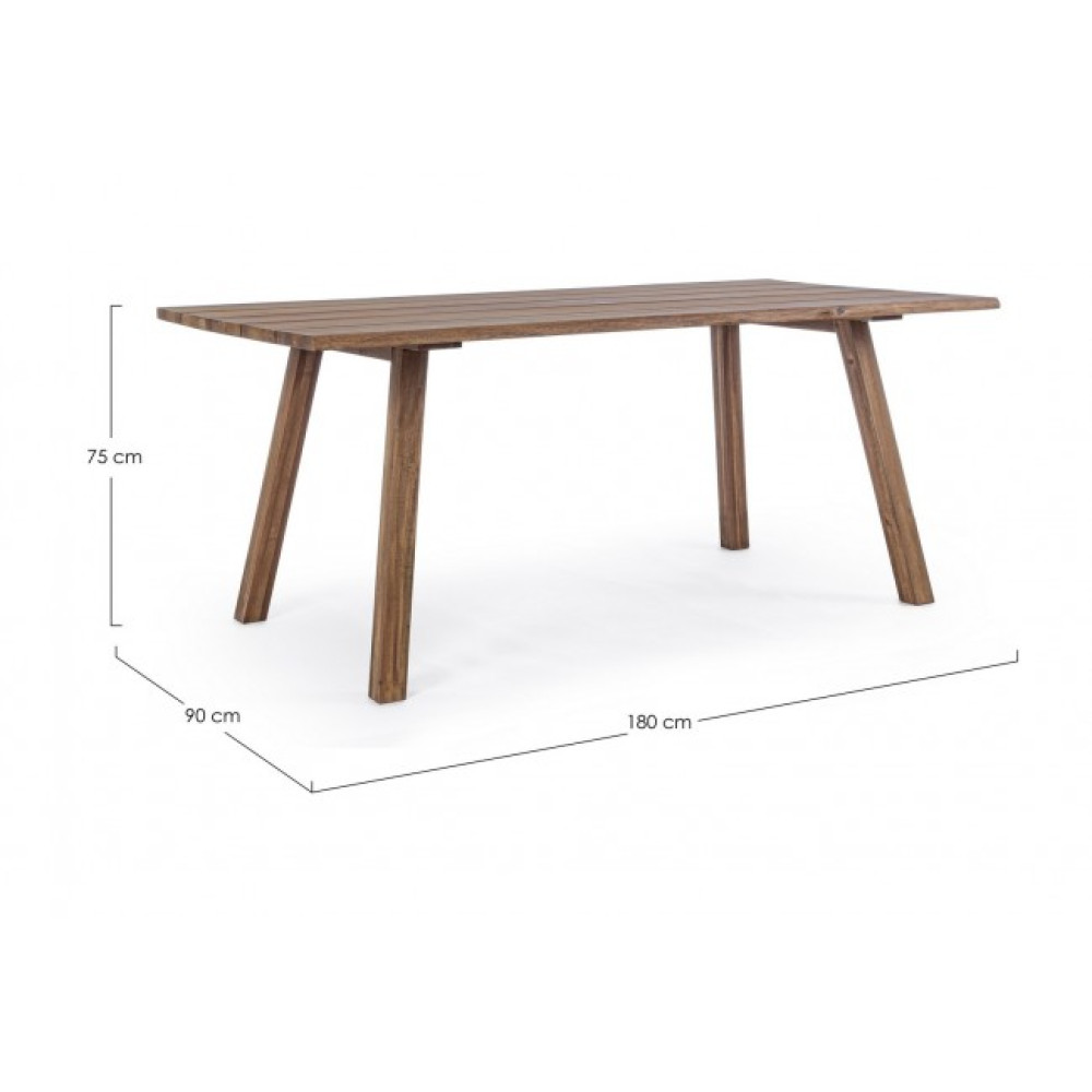 Bizzotto СТІЛ GLASGOW 180X90 - FSC Bizzotto СТІЛ GLASGOW 180X90 - FSC