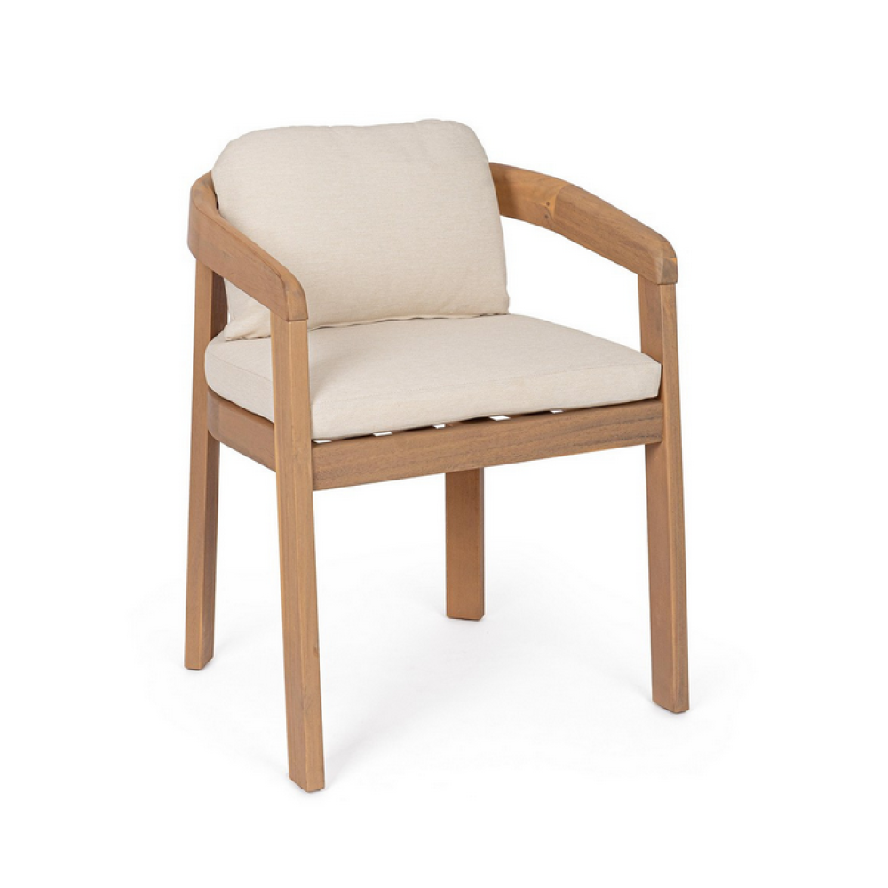 Bizzotto Крісло PABLO з підлокітниками та подушкою - FSC