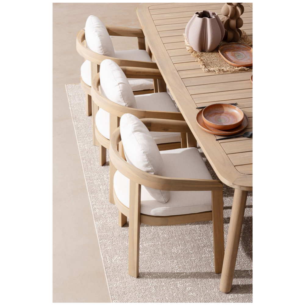 Bizzotto Крісло PABLO з підлокітниками та подушкою - FSC