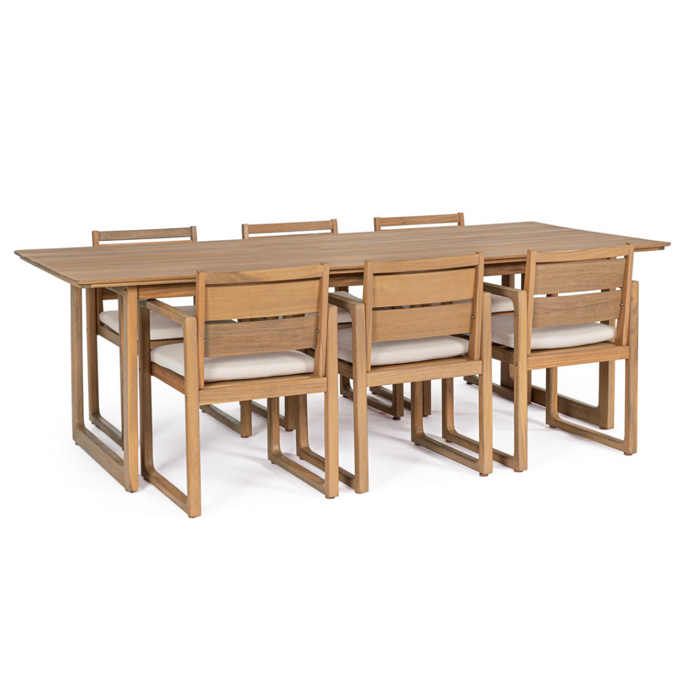 Bizzotto ADRIAN НАБІР СТІЛ+6 СТІЛЬЦІВ З ПІДЛОКНИКОМ