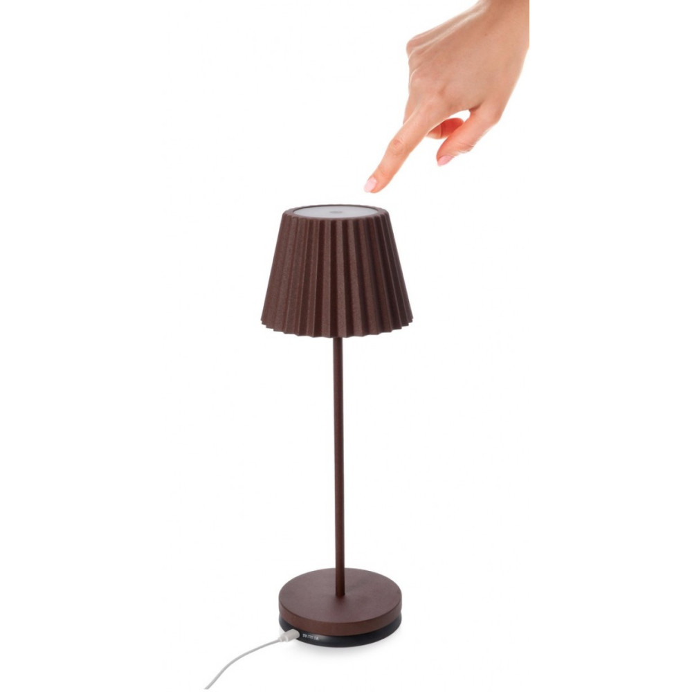 Bizzotto НАСТІЛЬНА СВІТЛОДІОДНА ЛАМПА ARTIKA КОРИЧНЕВА H36 Bizzotto НАСТІЛЬНА СВІТЛОДІОДНА ЛАМПА ARTIKA КОРИЧНЕВА H36